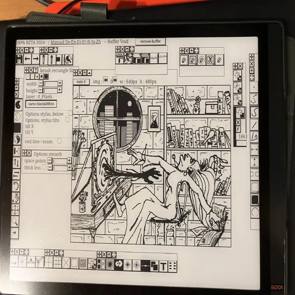 E-ink compatible 2D animation software